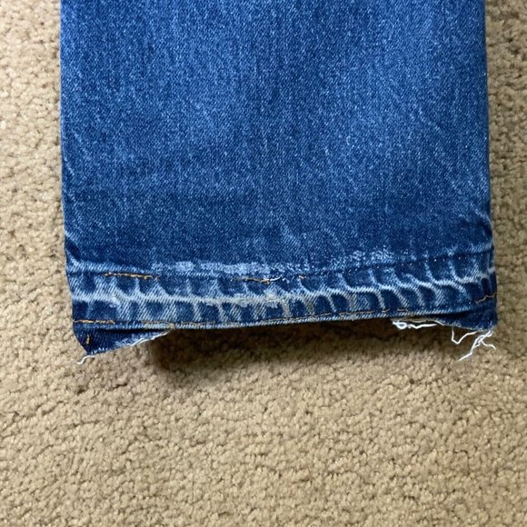 Vintage LEVIS Mens Jeans Sz 36x30 Boot Cut Red Tab Blue Denim Cotton Distressed - Picture 12 of 12